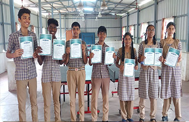 Mar Thoma Students Group Discussion in Library